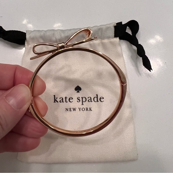 Kate Spade Rose Gold Bow Bangle - Picture 3 of 3